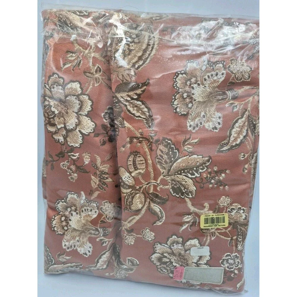 Vntg Waterford Linens Williamsburg Tablecloth  in Copper New Open Box 90